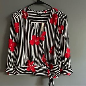 Madewell, size small.  Casual bohemian floral top